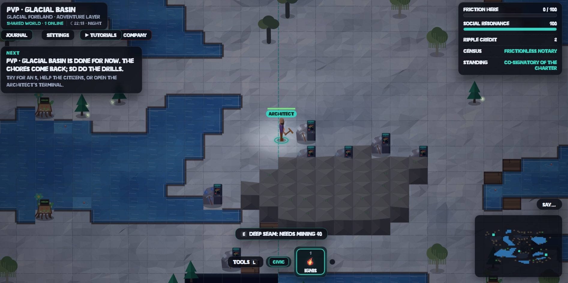 Download screenshot: PvP map Glacial Basin